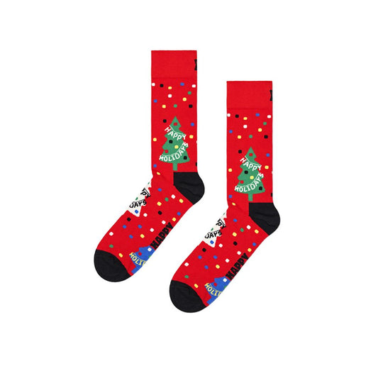 Happy Socks Rdeče bombažne nogavice in nogavice