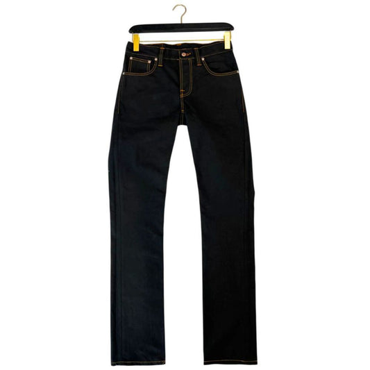 Nudie Jeans Black Cotton Men Jeans