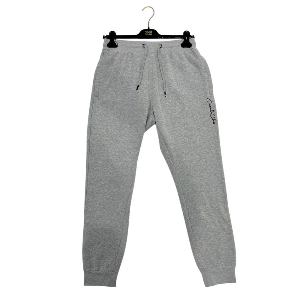 Cavalli Class Gray Polyester Women Sport Pant