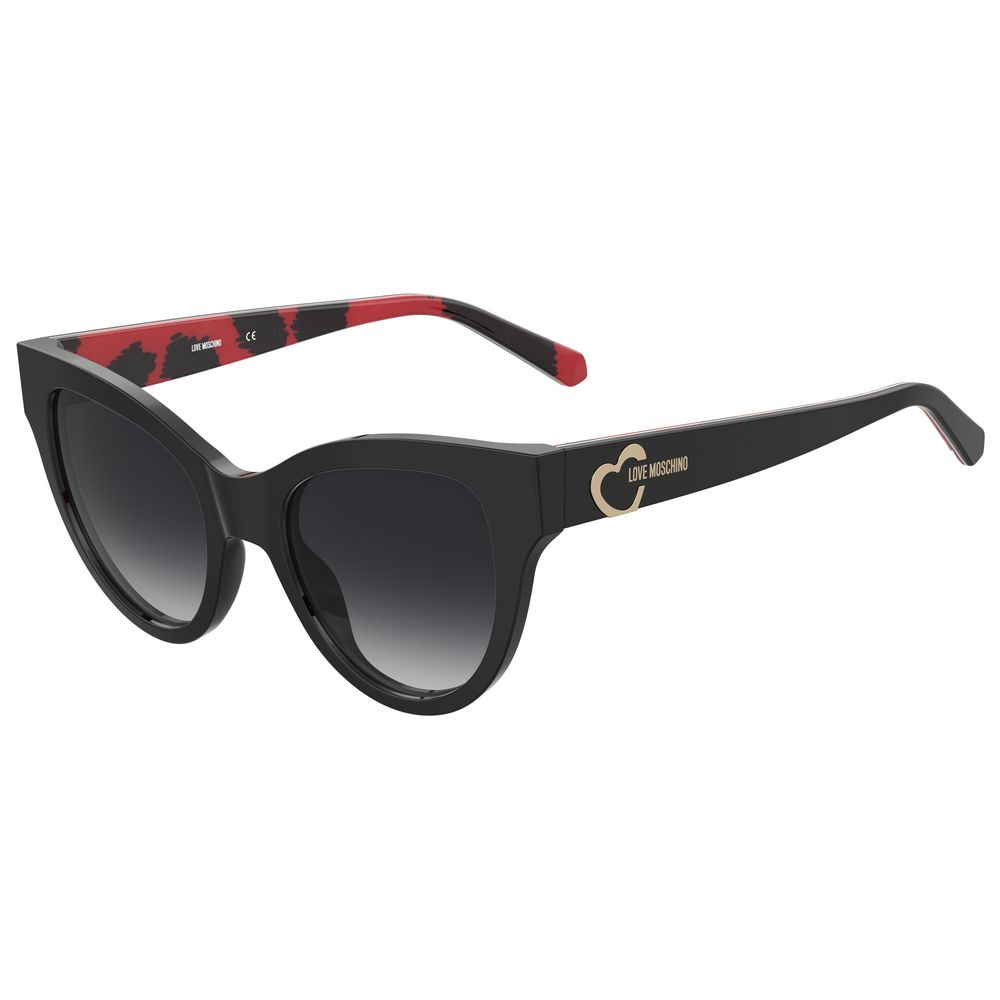 Love Moschino Black Haircalf Sunglasses
