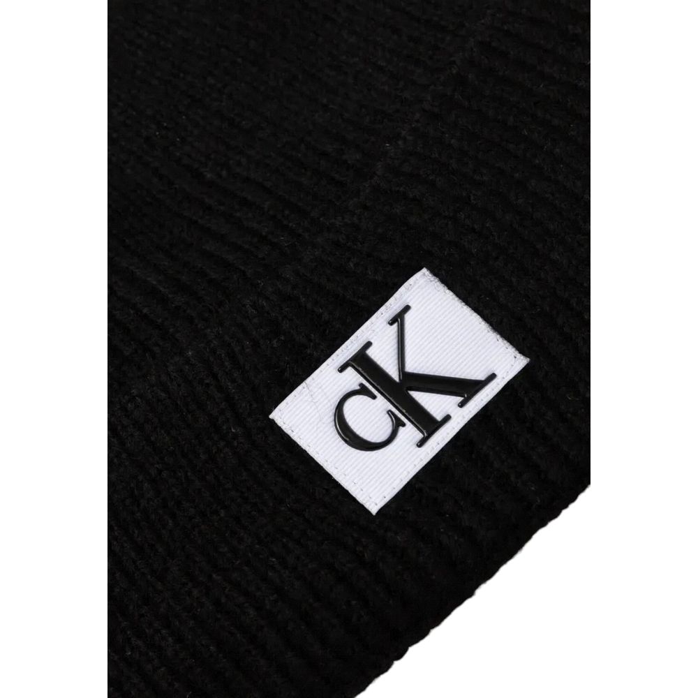 Calvin Klein Jeans Black Marabou Hats & Cap