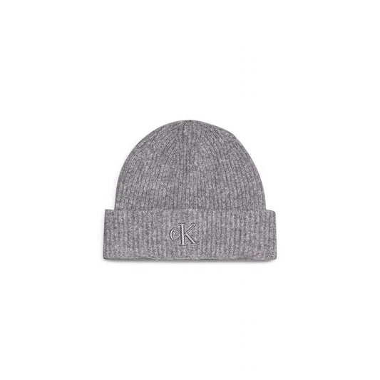 Calvin Klein Gray Marabou Hat