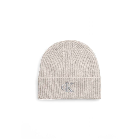 Calvin Klein Gray Marabou Hat
