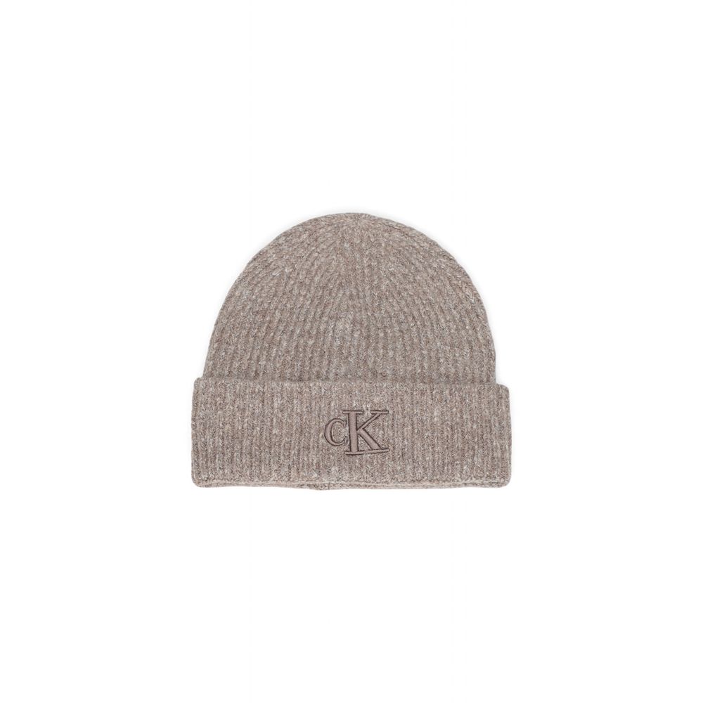 Calvin Klein Gray Marabou Hat