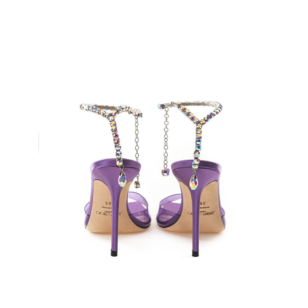 Jimmy Choo Purple Satin Sandal