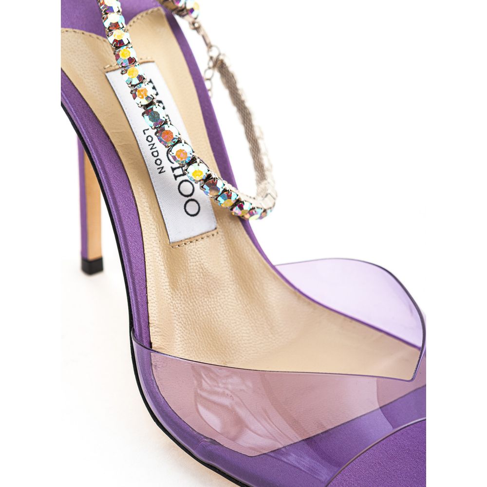 Jimmy Choo Purple Satin Sandal
