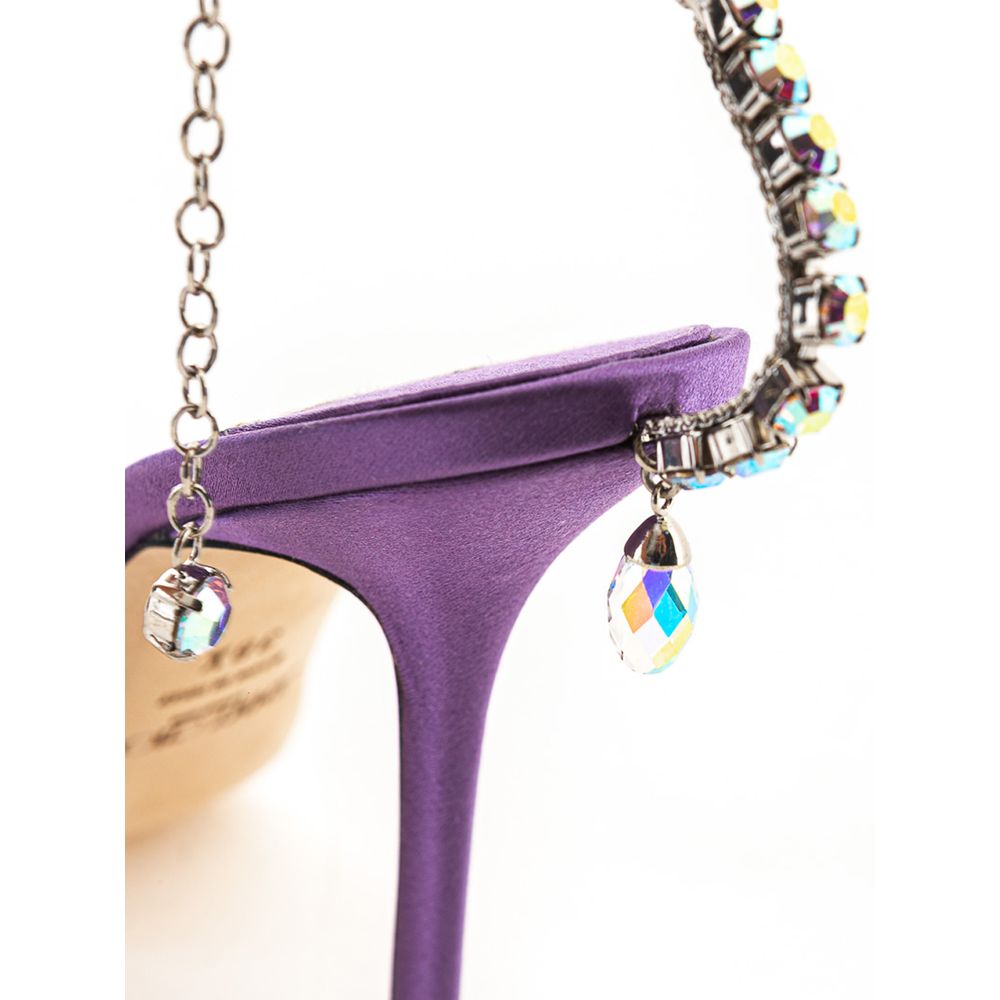 Jimmy Choo Purple Satin Sandal