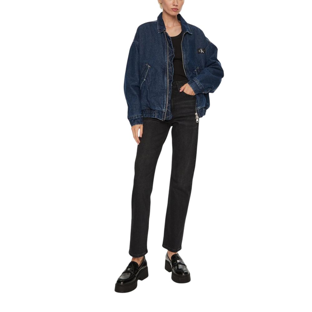 Calvin Klein Jeans Black Cotton Mom Jean