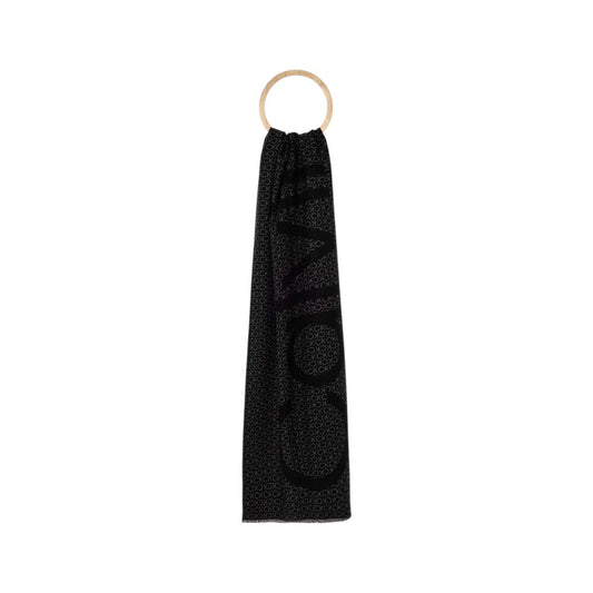 Calvin Klein Black Marabou Scarf