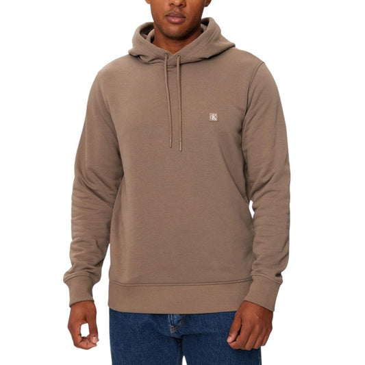Calvin Klein Jeans Beige Recycled Cotton Hoody
