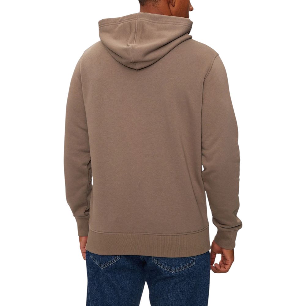 Calvin Klein Jeans Beige Recycled Cotton Hoody