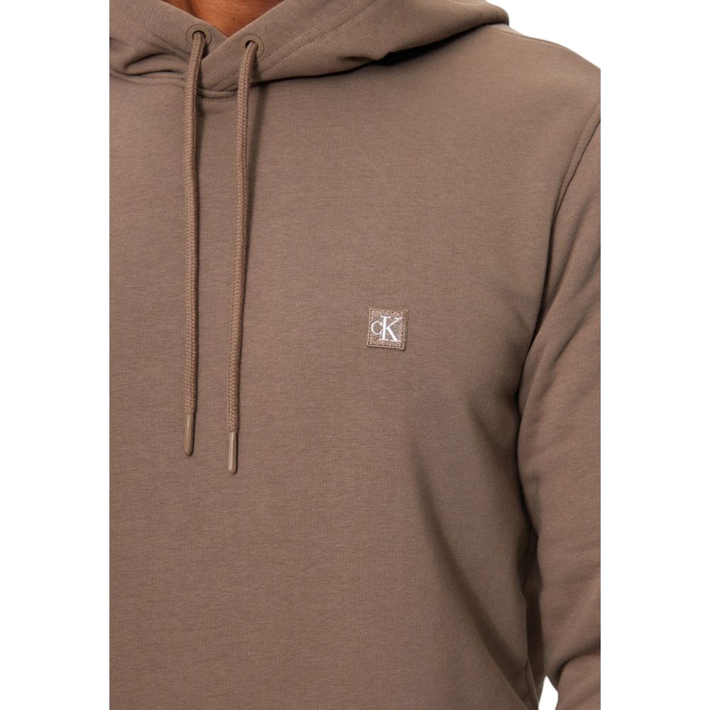 Calvin Klein Jeans Beige Recycled Cotton Hoody