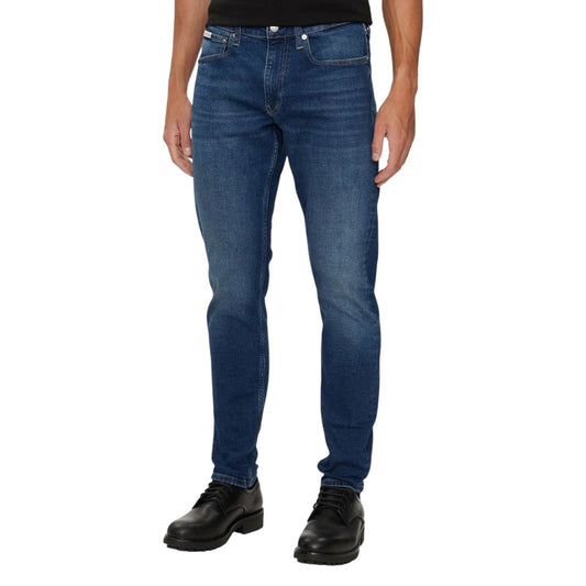Calvin Klein Jeans Blue Cotton Slim Fit Jean
