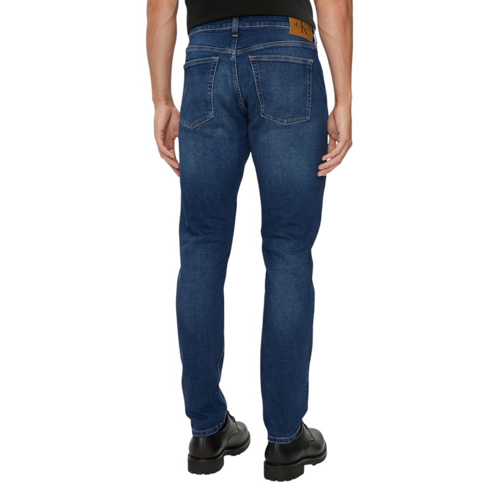 Calvin Klein Jeans Blue Cotton Slim Fit Jean