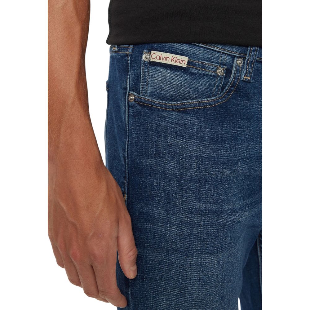 Calvin Klein Jeans Blue Cotton Slim Fit Jean