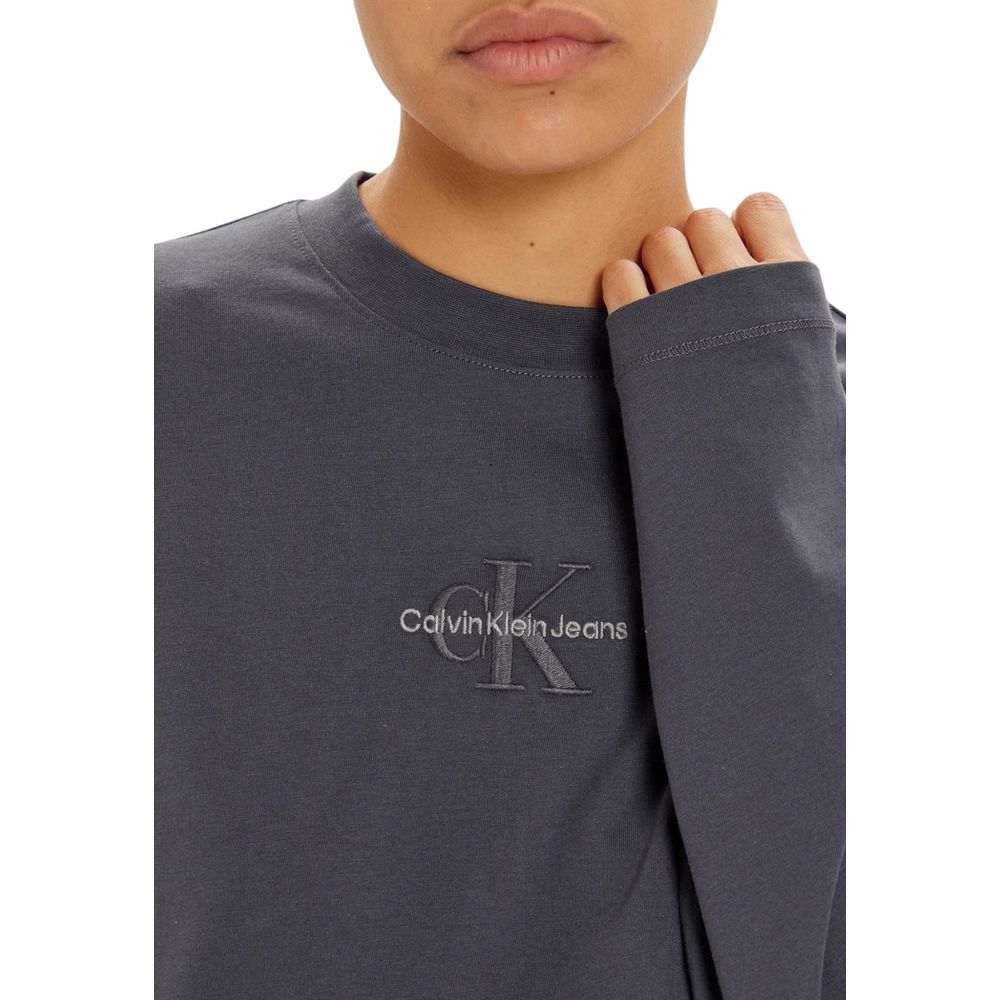 Calvin Klein Jeans Gray Cotton Long Sleeve