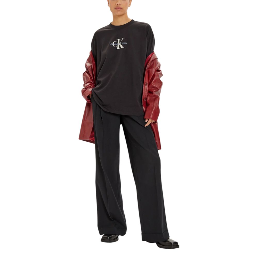 Calvin Klein Jeans Black Cotton T-Shirt