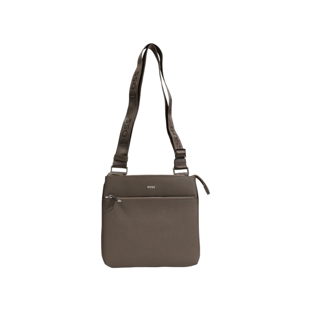 Hugo Boss Zelena usnjena poslovna torba