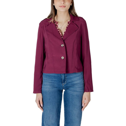 Street One Purple Viscose Slim Fit Jean