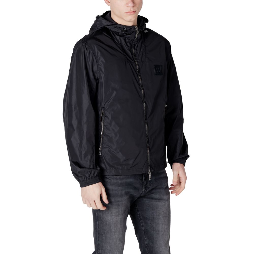 Armani Exchange Črna jakna iz poliamida