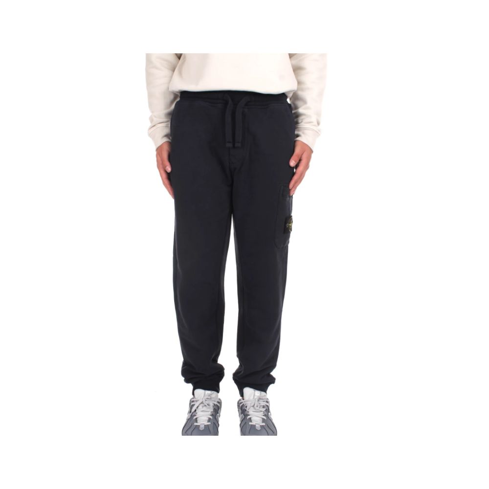 Stone Island Blue Cotton Men Pants