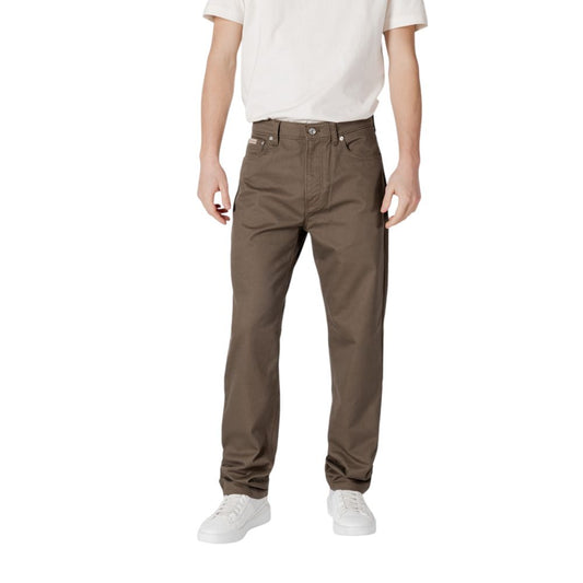 Calvin Klein Jeans Green Cotton Pant