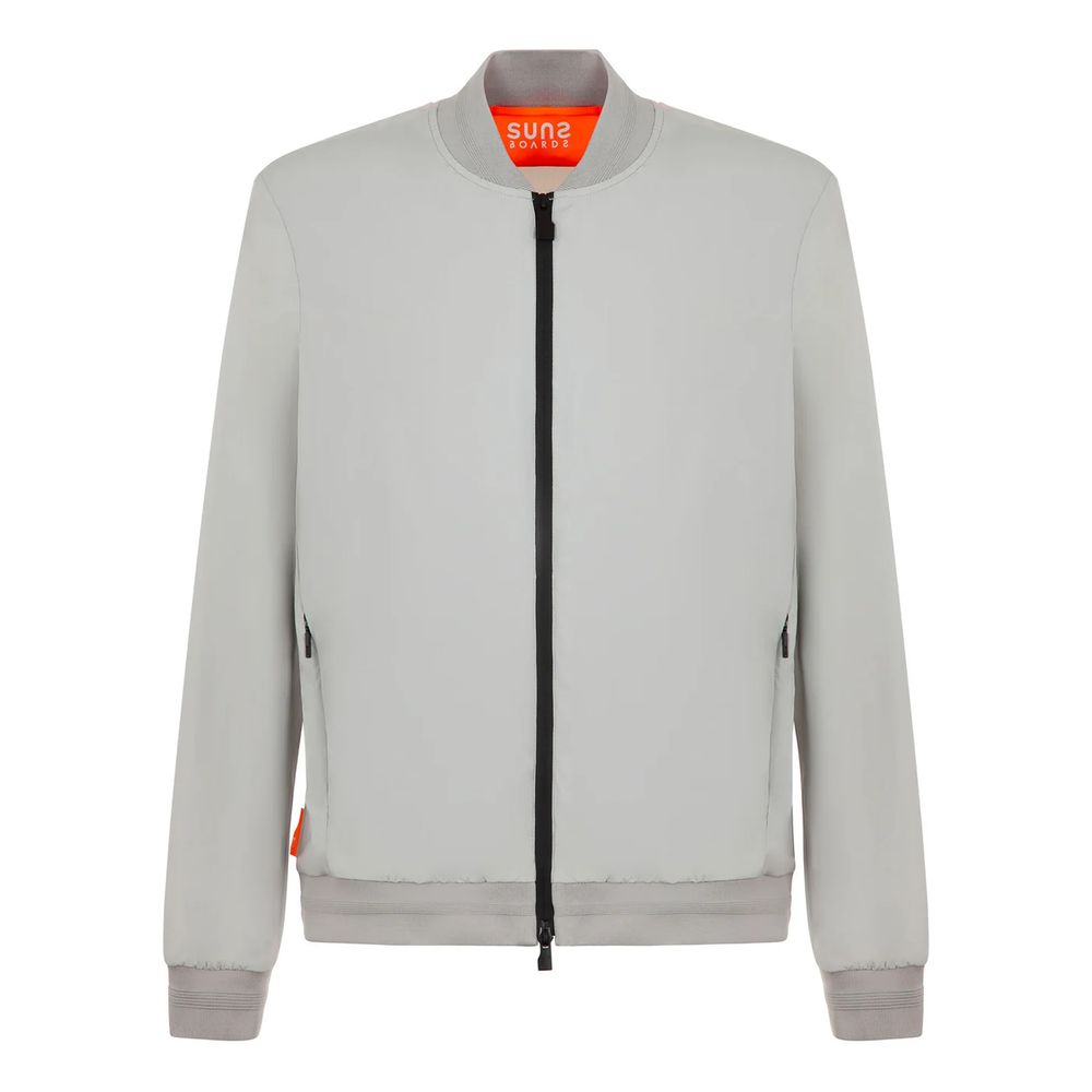 Suns Brown Nylon Men's Stretch Jacket