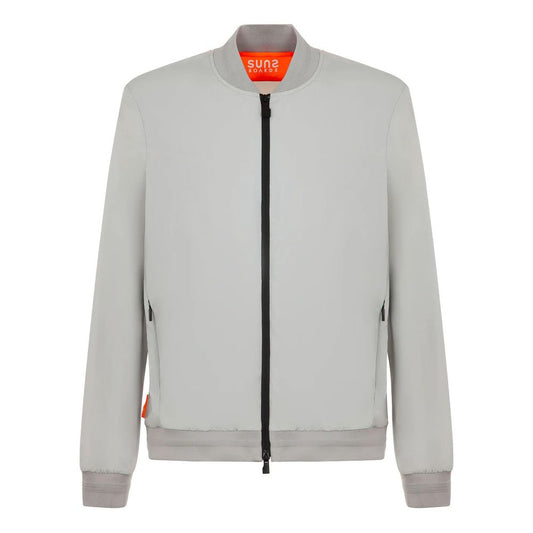 Suns Brown Nylon Men's Stretch Jacket