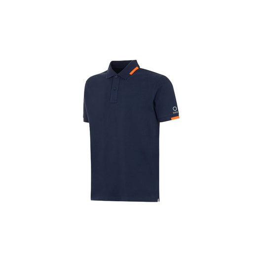 Modra bombažna polo majica Suns