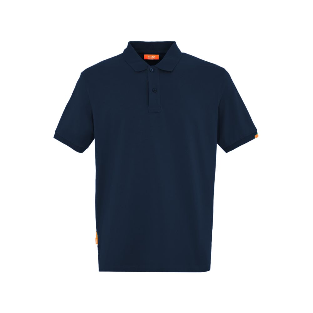 Modra bombažna polo majica Suns