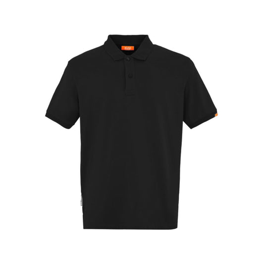 Suns Črna bombažna polo majica