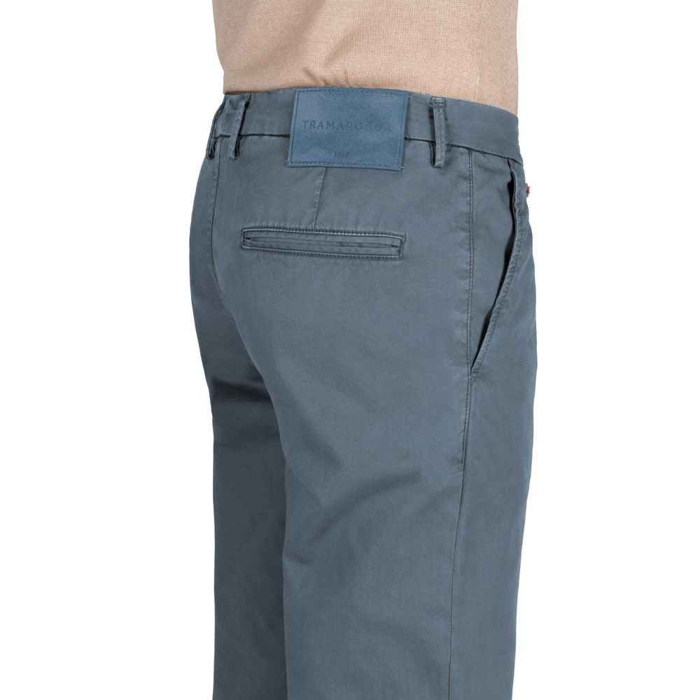 Tramarossa Light Blue Cotton Men Jeans