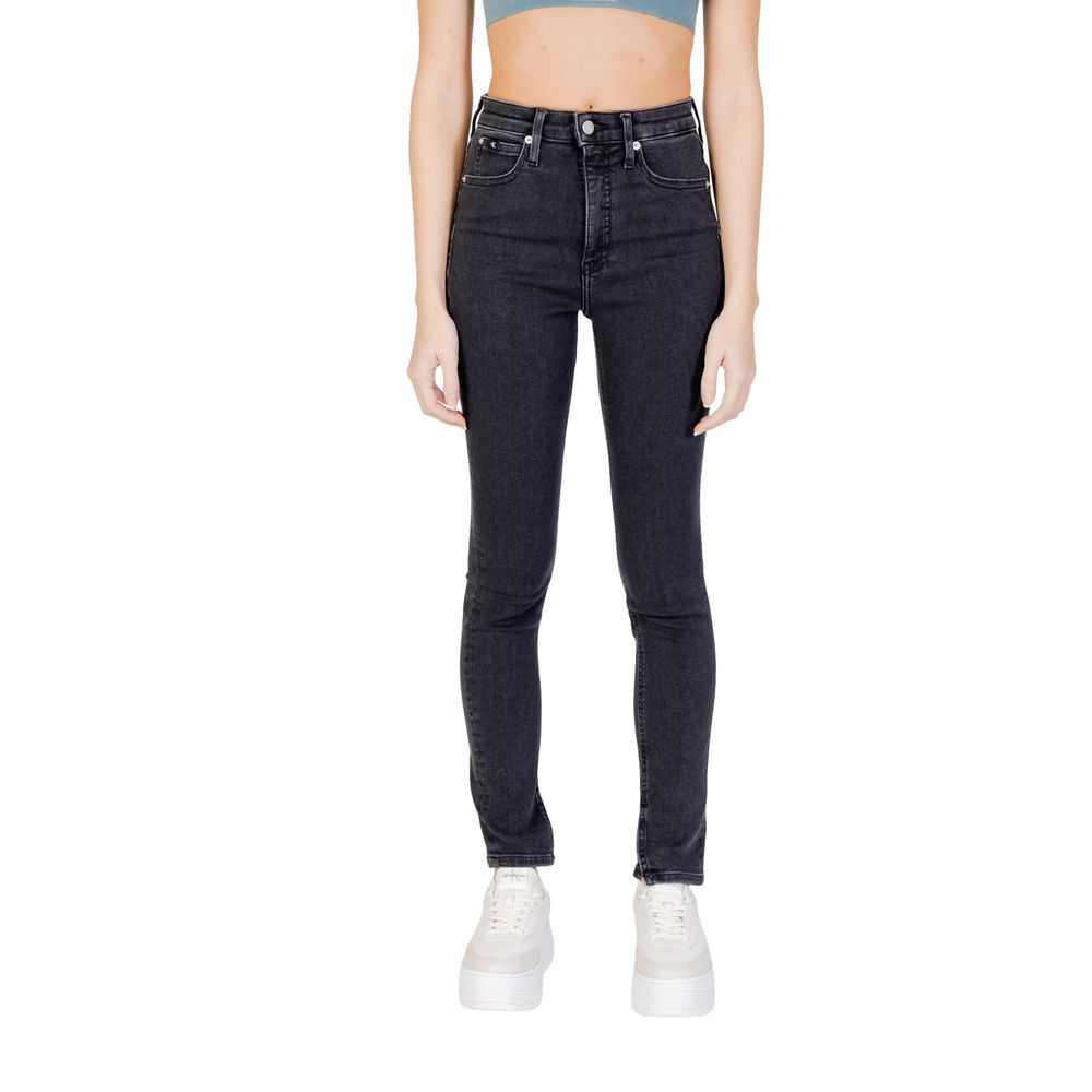Calvin Klein Jeans Black Cotton Skinny Jean