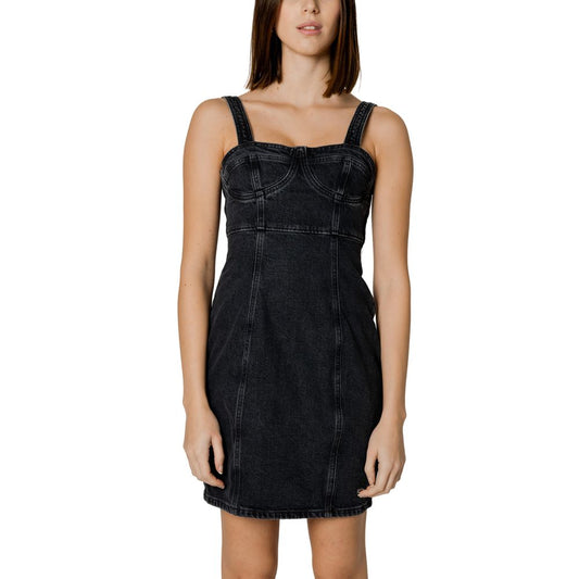 Tommy Hilfiger Jeans Black Recycled Cotton Midi