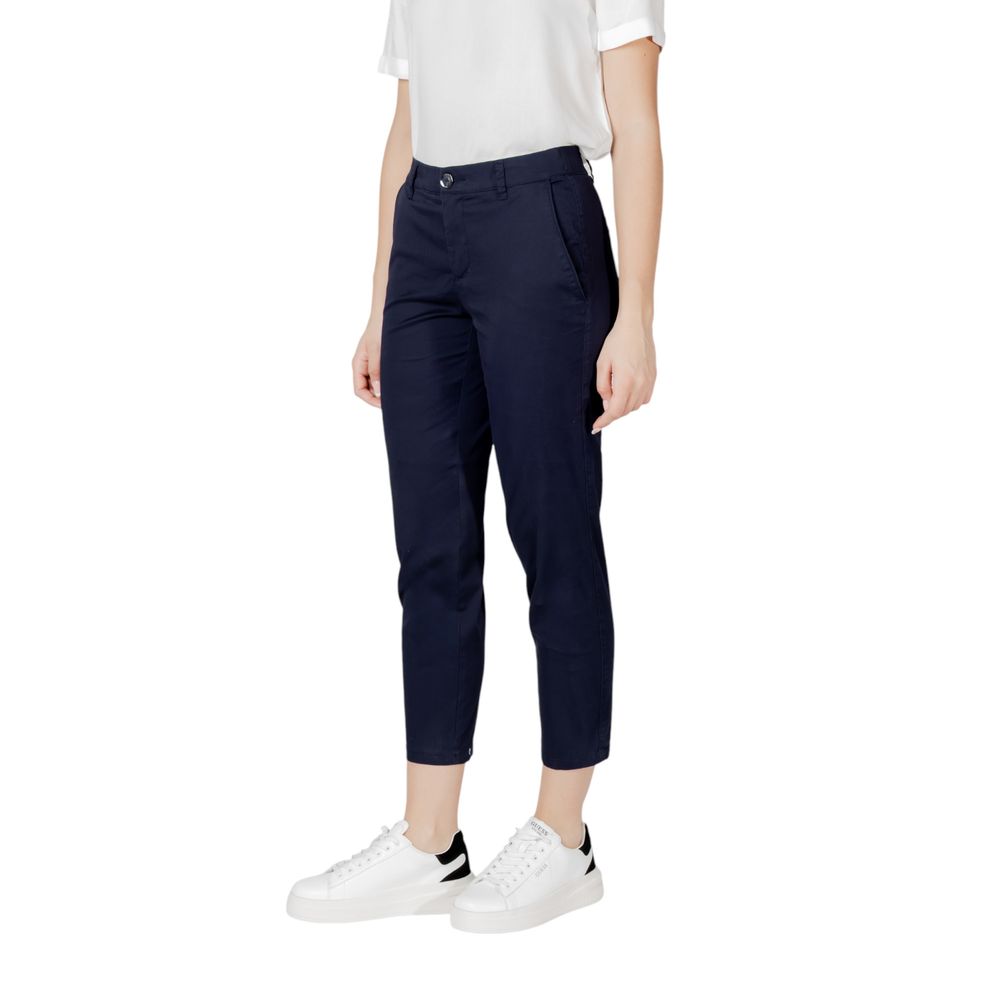 Street One Blue Cotton Pant