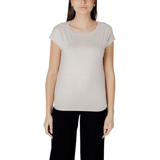 Street One Beige Viscose T-Shirt