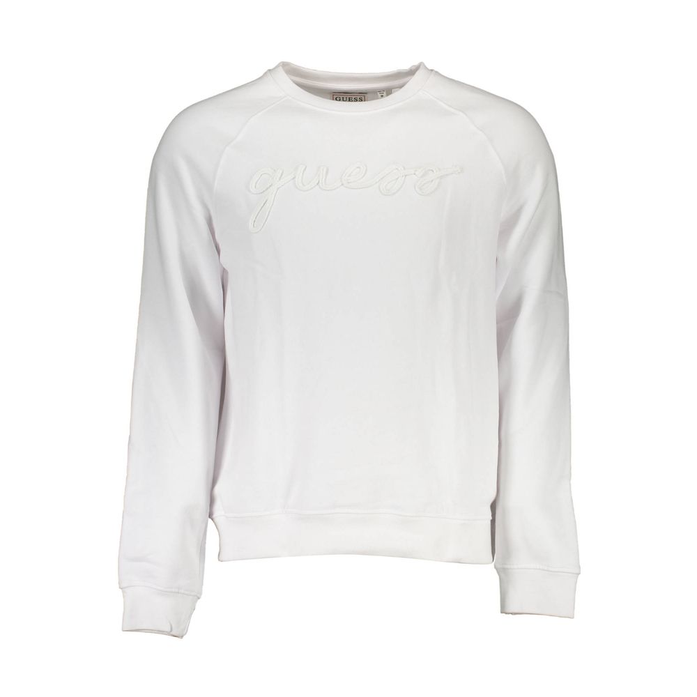 Guess Jeans White Cotton Unisex Sweatshirt