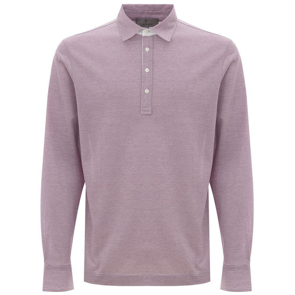 Canali Roza bombažna polo majica