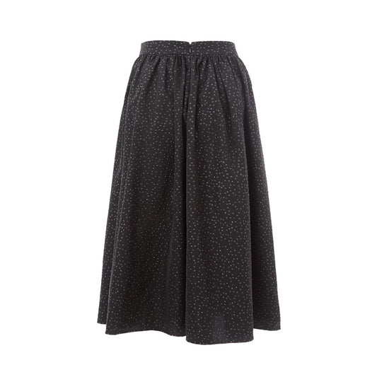 Lardini Elegantna črna polietilenska krila Midi