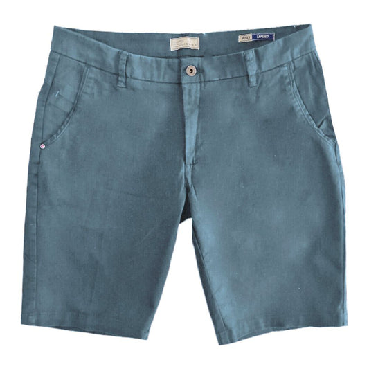 Yes Zee Light Blue Cotton Men Bermuda Short