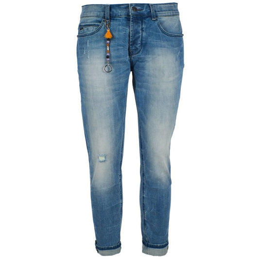 Yes Zee Blue Cotton Men Jeans