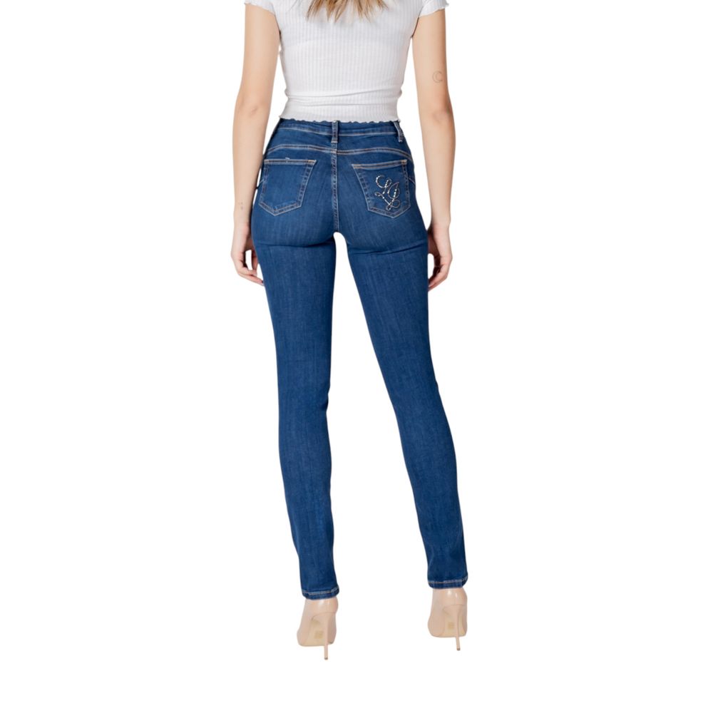 Liu Jo Blue Cotton Mom Jean
