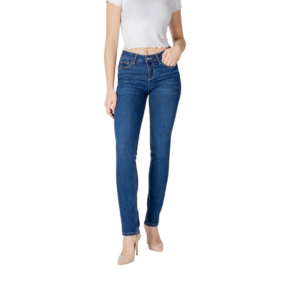 Liu Jo Blue Cotton Mom Jean