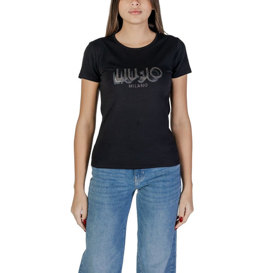 Liu Jo Black Cotton T-Shirt