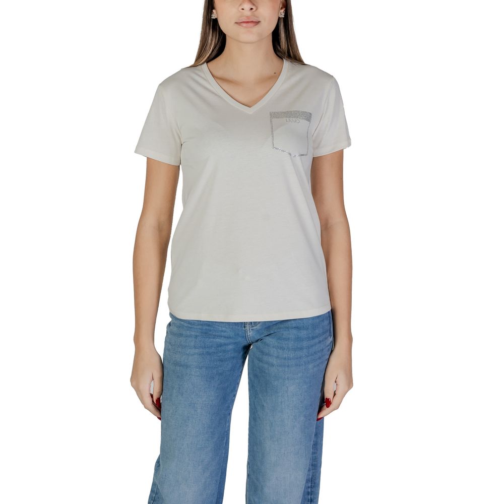 Liu Jo White Cotton T-Shirt