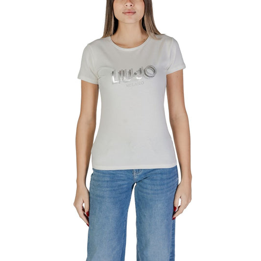 Liu Jo White Cotton T-Shirt