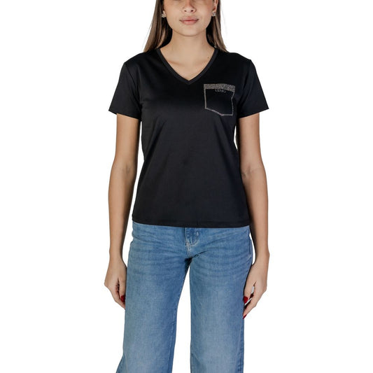 Liu Jo Black Cotton T-Shirt