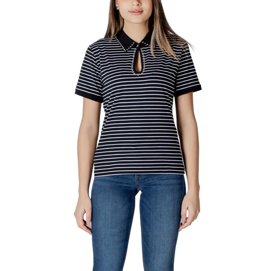 Liu Jo Black And White Cotton Tops & T-Shirt