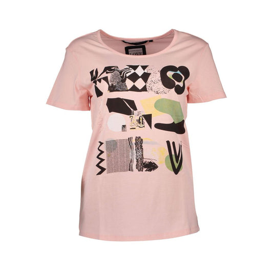 Silvian Heach Pink Cotton Unisex T-Shirt