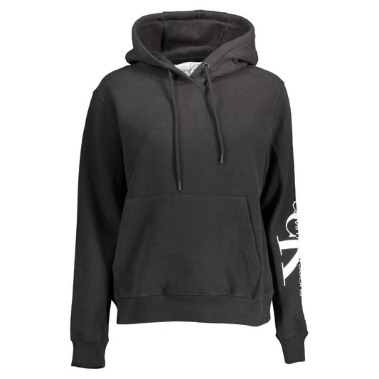 Calvin Klein Black Cotton Women Sweatshirt